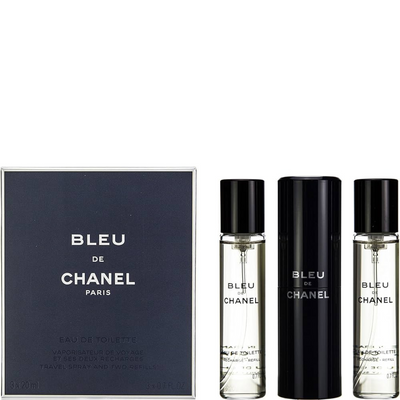 Chanel Bleu de Chanel Gavesæt 3 x 20ml EDT (1 Rejse Spray + 2 Refills)