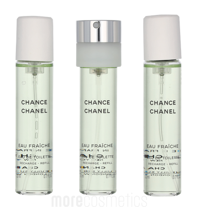 Chanel Chance Eau Fraiche Giftset 3x Edt Spray Refill 20Ml - Twist and Spray