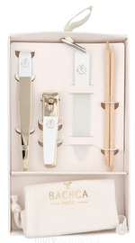 Bachca Paris Manicure Set 1x Nail Clipper/1x Tweezer/1x Cuticle Remover/1x Nail File