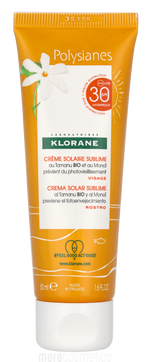 Klorane Polysianes Solar Sublime Face Sun Cream SPF30