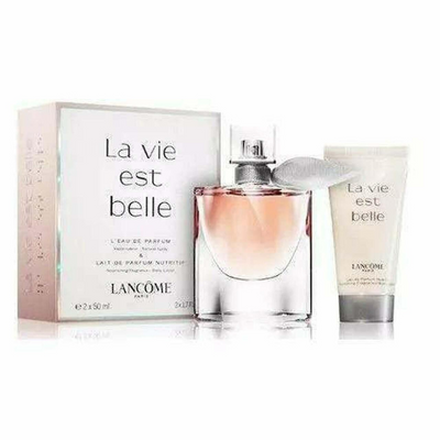 Lancome La Vie Est Belle L'Eau de Parfum Gift Set 50ml Spray + 50ml Body Lotion
