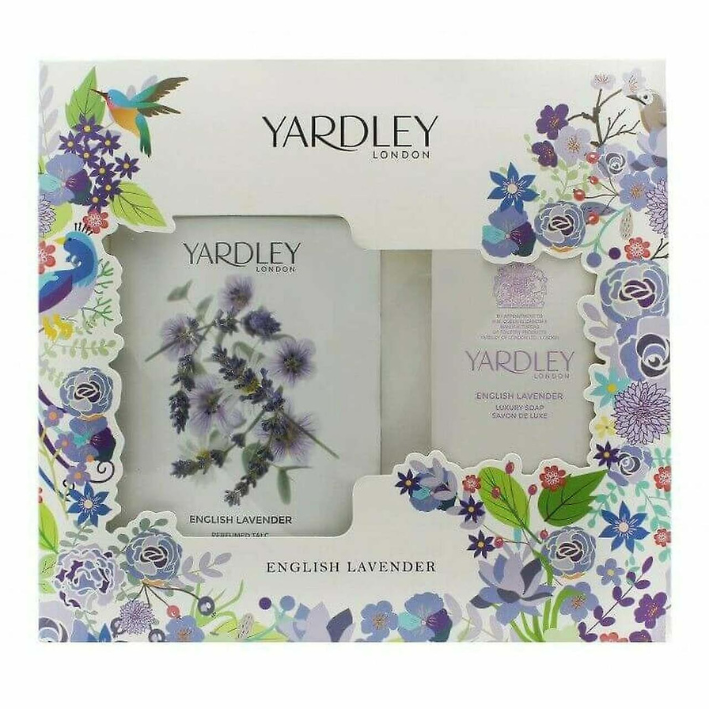 Yardley English Lavender Gavesæt 200g Parfumeret Talkum + 100g Parfumeret Sæbe