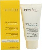Decleor Hydra Floral White Petal Skin Perfecting Hydrating Sleeping Mask 50ml Ansigtsmaske Decléor