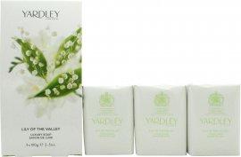 Yardley Lily of the Valley Sæbe 3x 100g Sæbe Yardley